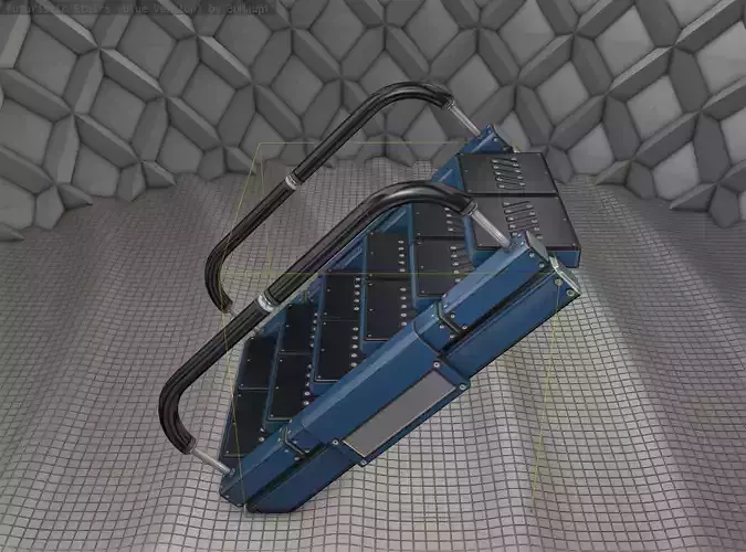 Sci-Fi Stairs - 7 - Blue Version 