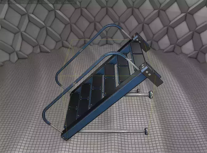 Sci-Fi Stairs - 17 - Blue Version 