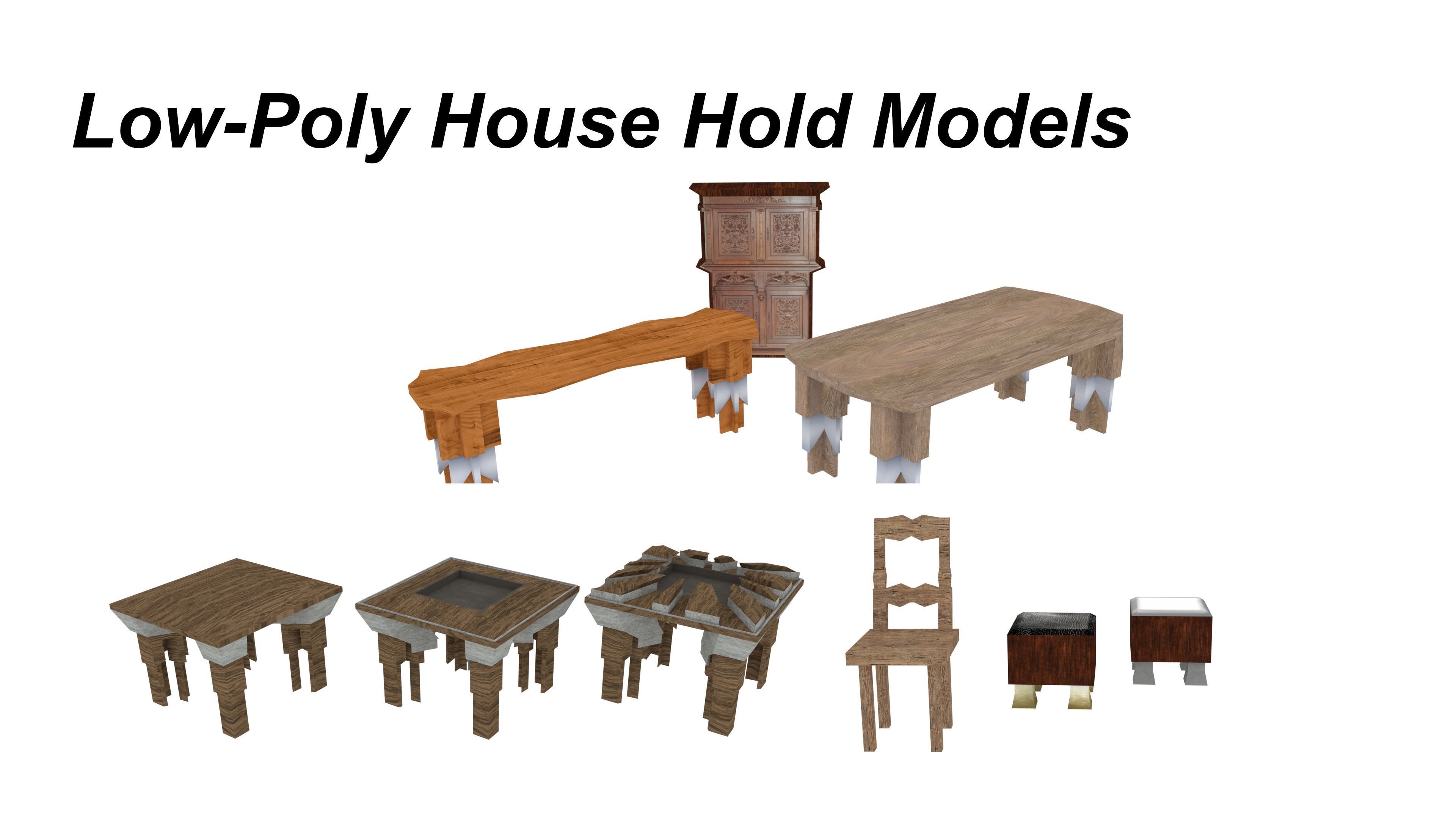 Medieval Game Assets Set 1 Low-poly 3D model_2