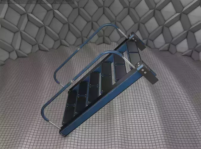 Sci-Fi Stairs - 18- Blue Version