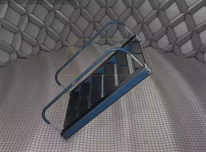 Sci-Fi Stairs - 12- Blue Version