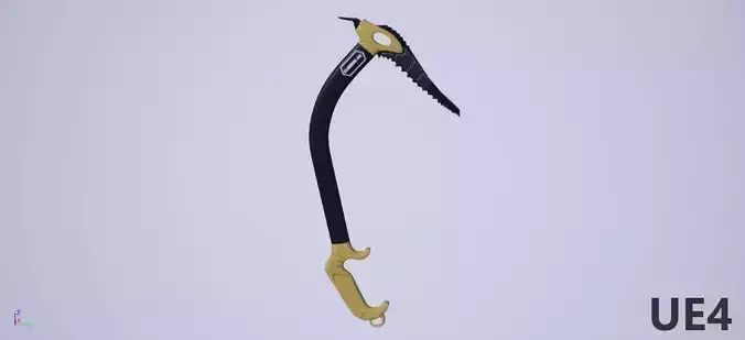 Ice Axe Low-poly 3D model