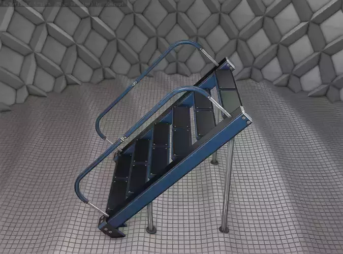 Sci-Fi Stairs - 20 - Blue Version 