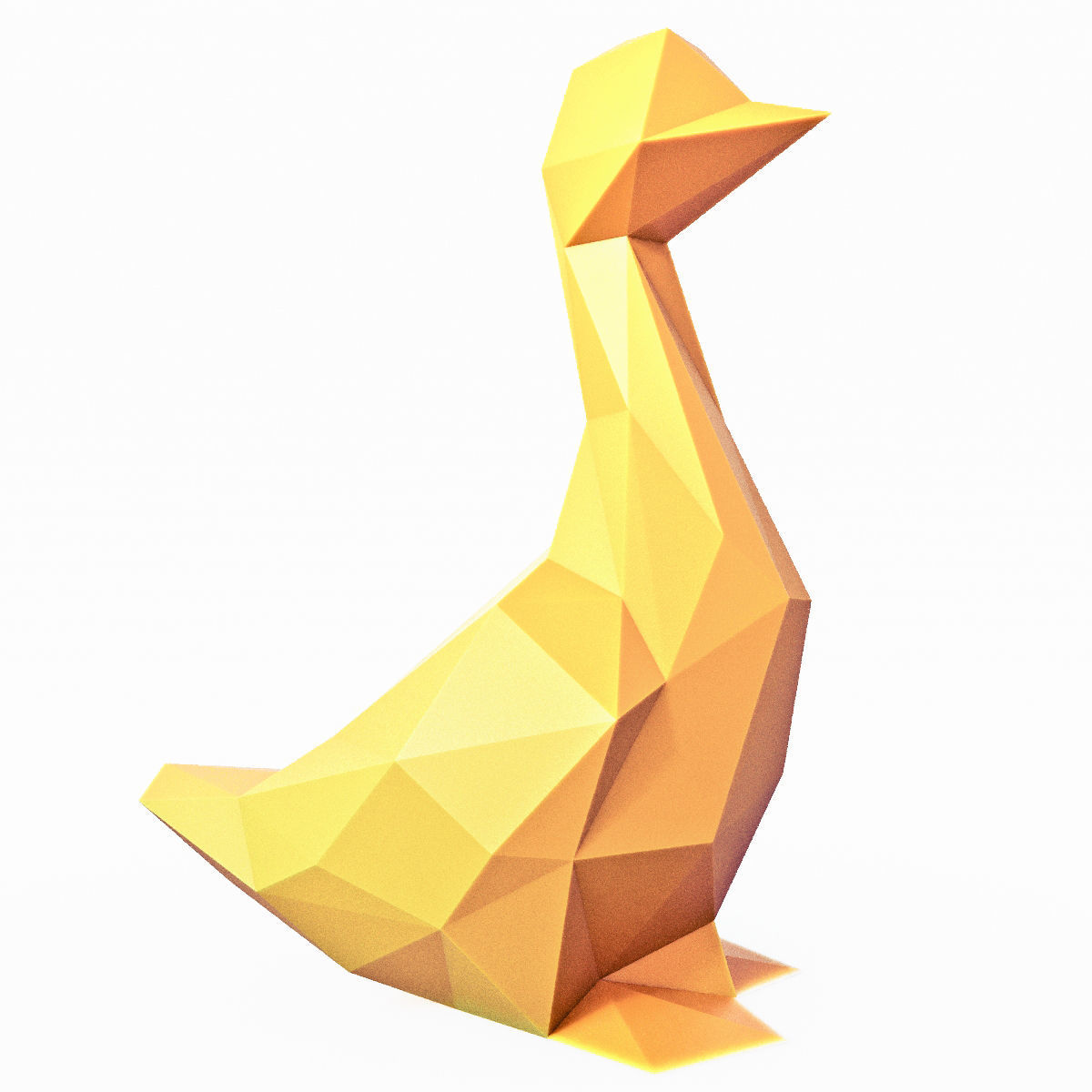 Duck Low Poly Low-poly 3D model