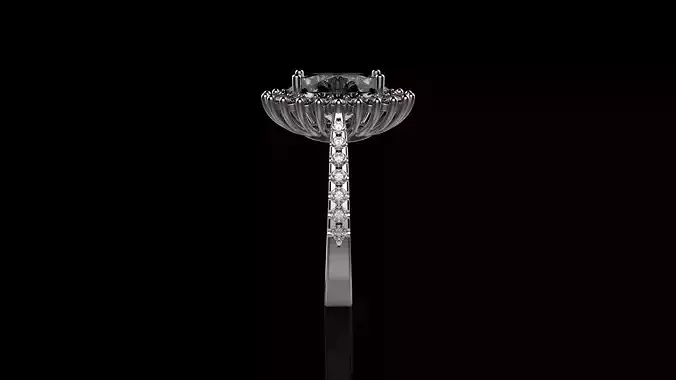 Z J RINGS N 1 oval sapphire and diamond ring