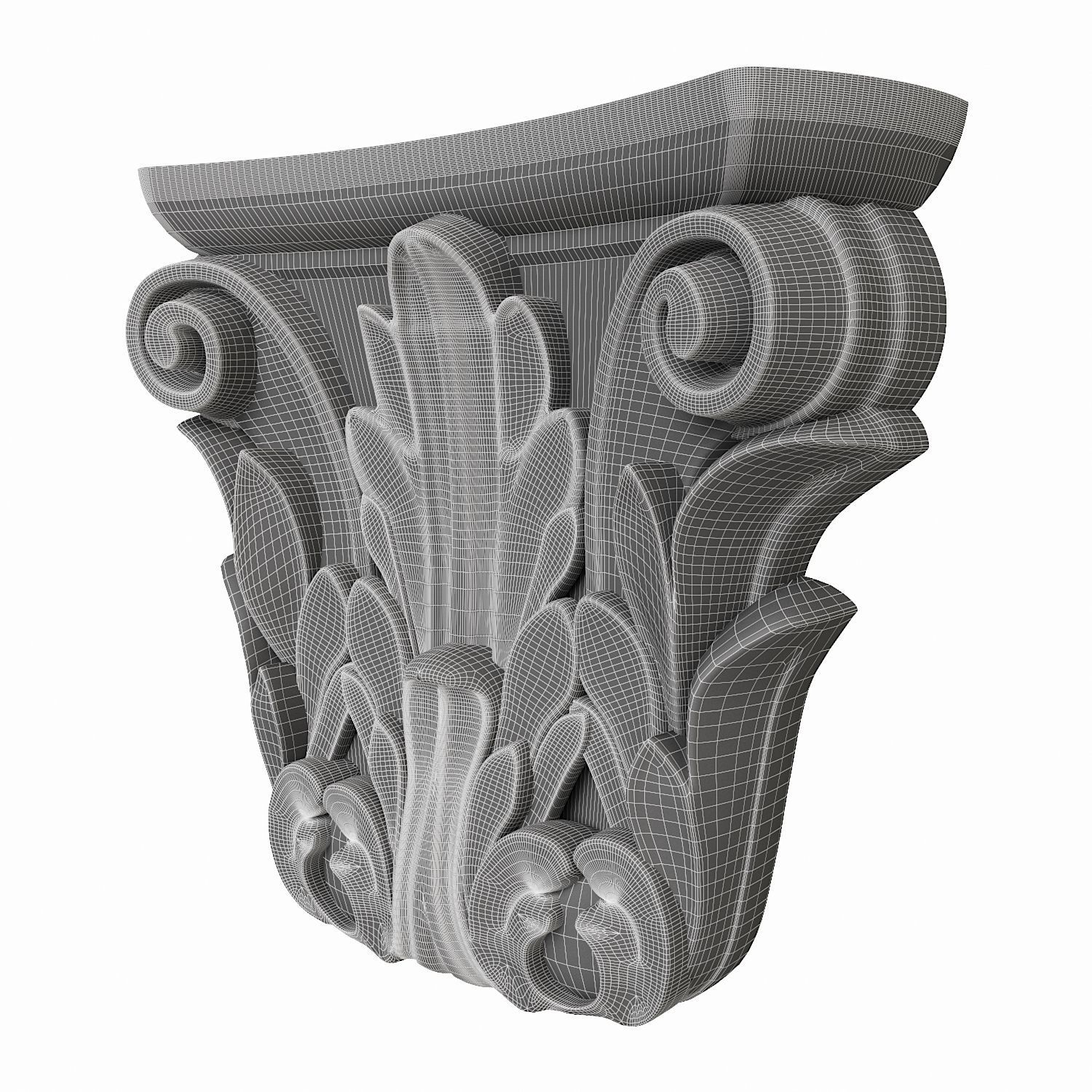 3D model pilaster CandidusPrugger art KA 628 3D model_4
