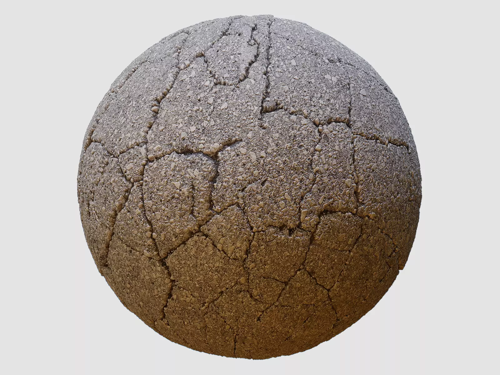 Cracked Asphalt PBR Texture Texture_0