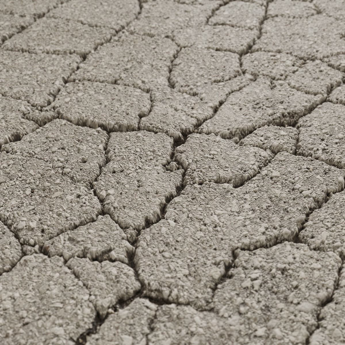 Cracked Asphalt PBR Texture Texture_12