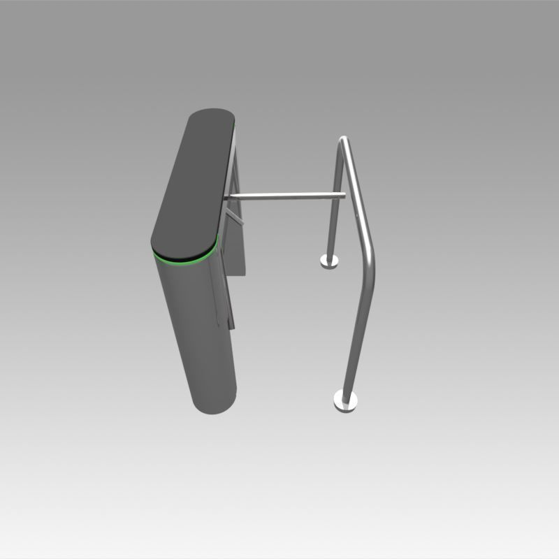 Turnstile tripod trilock with pipe fencing 3D model_8