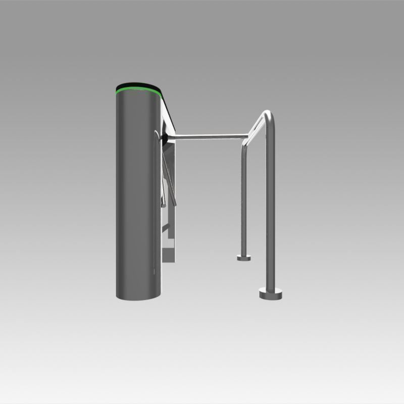 Turnstile tripod trilock with pipe fencing 3D model_9