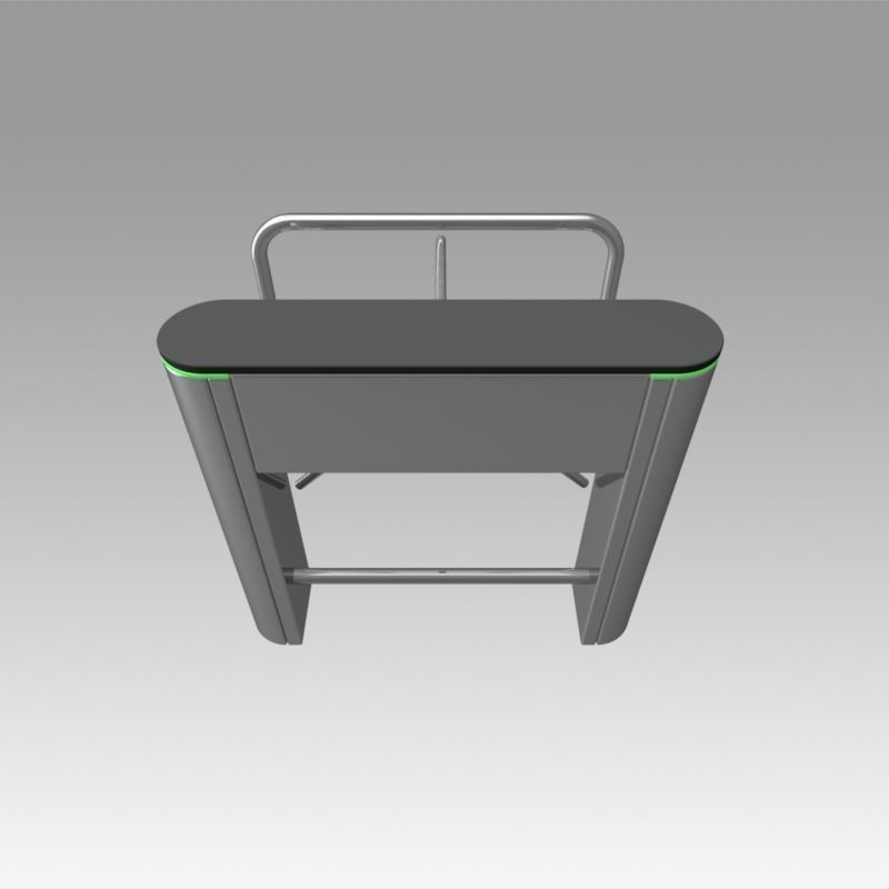 Turnstile tripod trilock with pipe fencing 3D model_6
