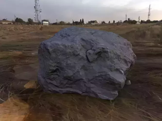 RockBig1 rock Low-poly 3D model