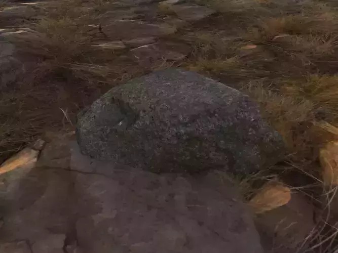 RockSmall2 rock Low-poly 3D model