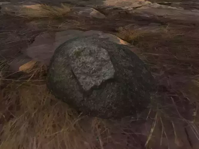 RockSmall3 rock Low-poly 3D model