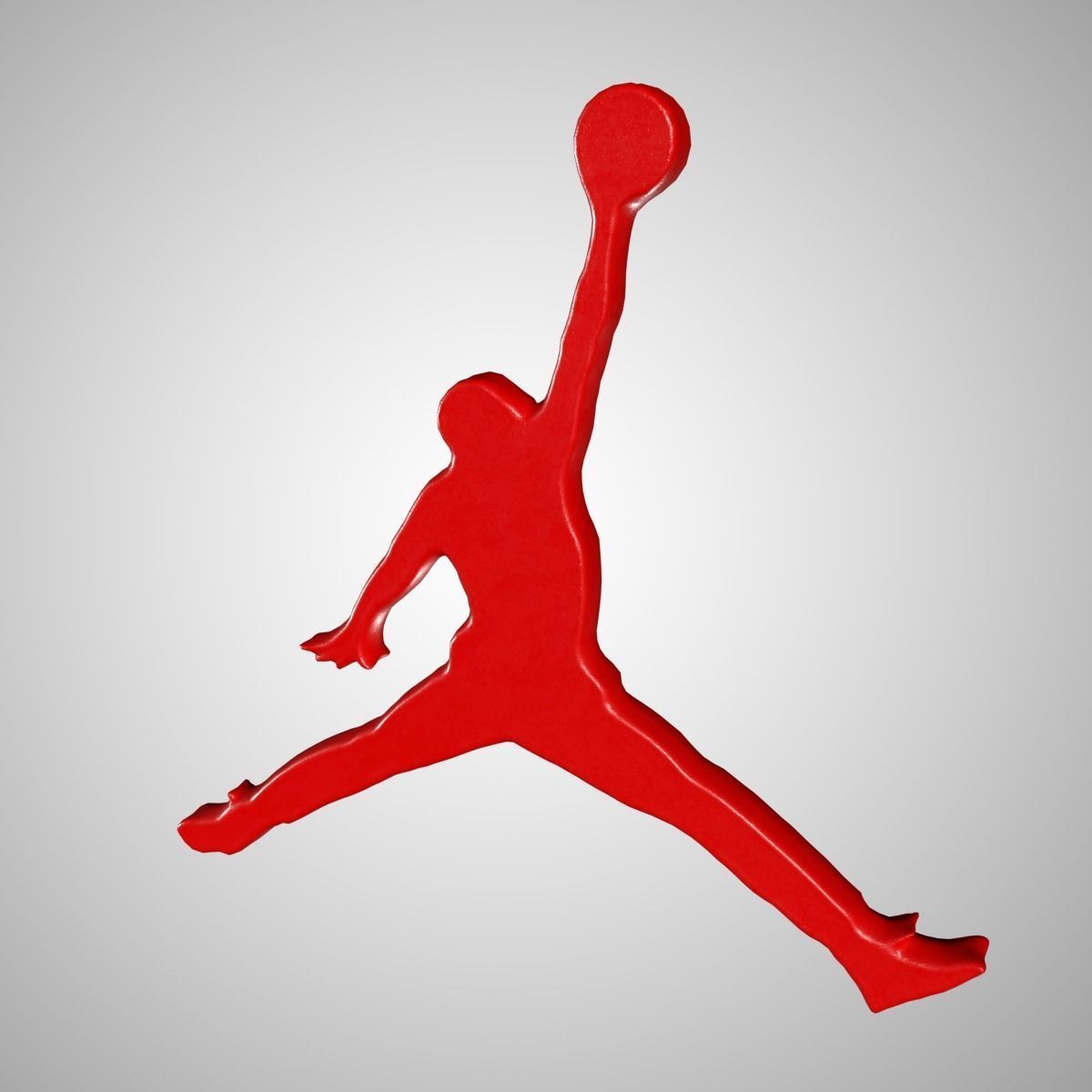 Jordan Logo  3 in 1 3D Lowpoly model Vray Ready Game Ready Free low-poly 3D model_4