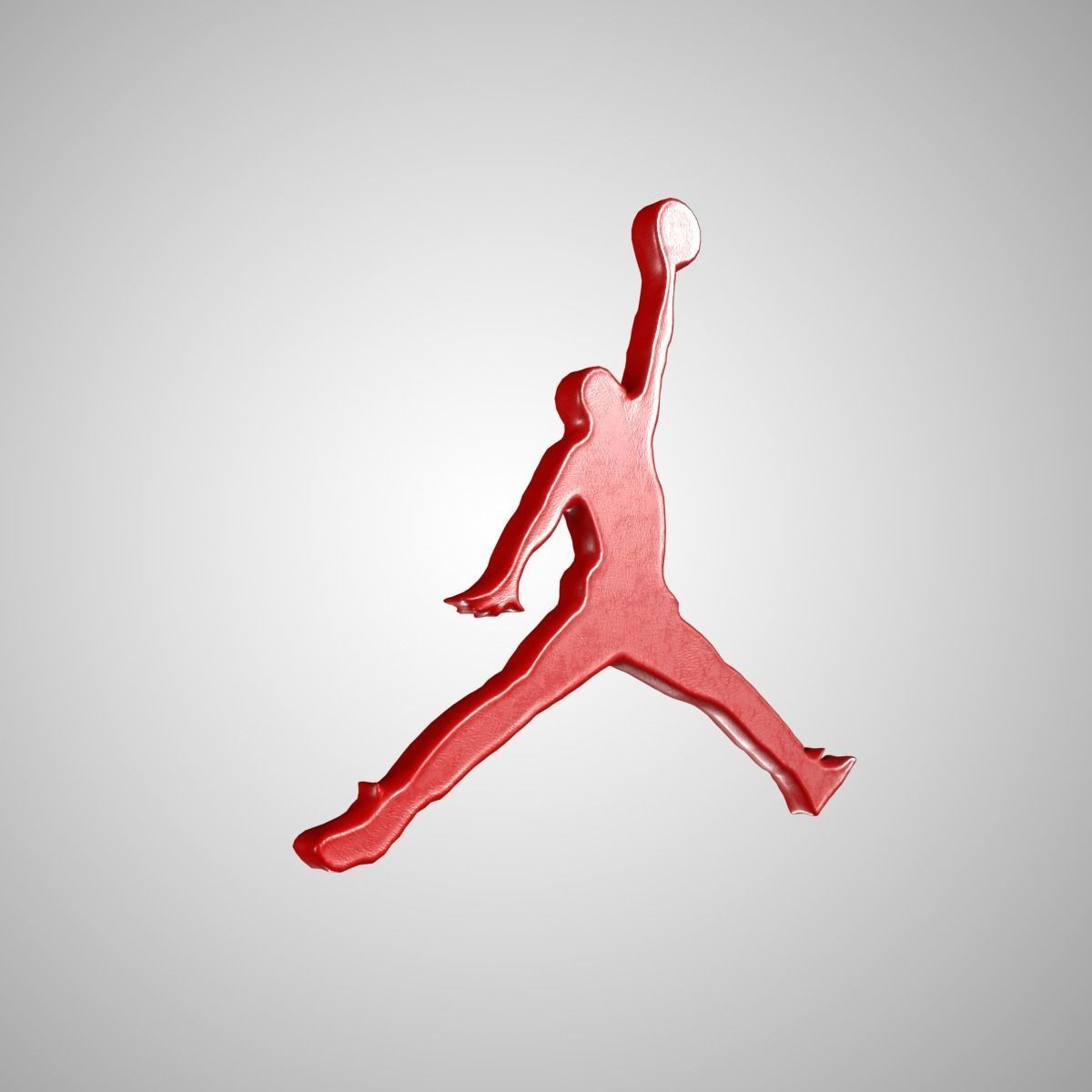 Jordan Logo  3 in 1 3D Lowpoly model Vray Ready Game Ready Free low-poly 3D model_11
