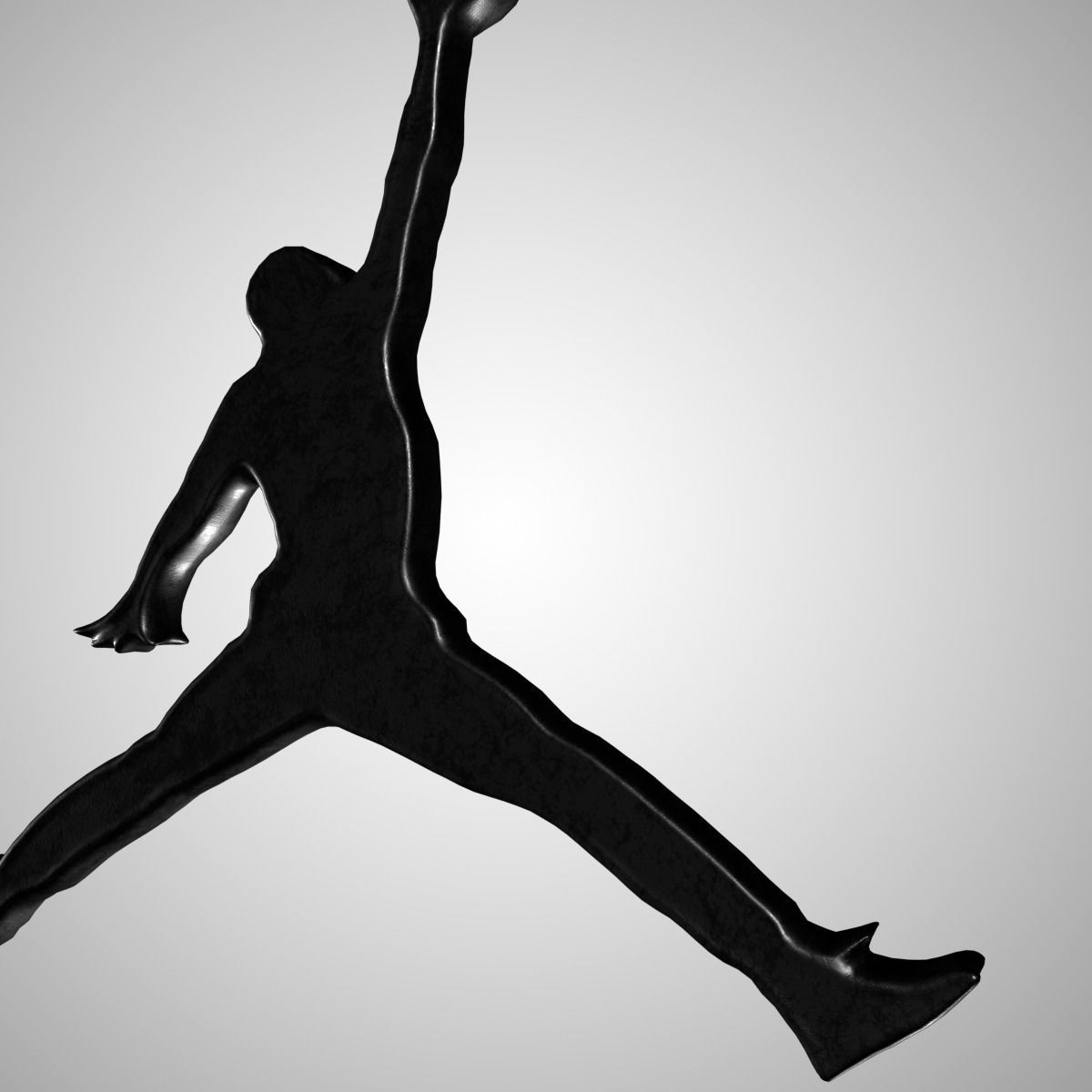 Jordan Logo  3 in 1 3D Lowpoly model Vray Ready Game Ready Free low-poly 3D model_6