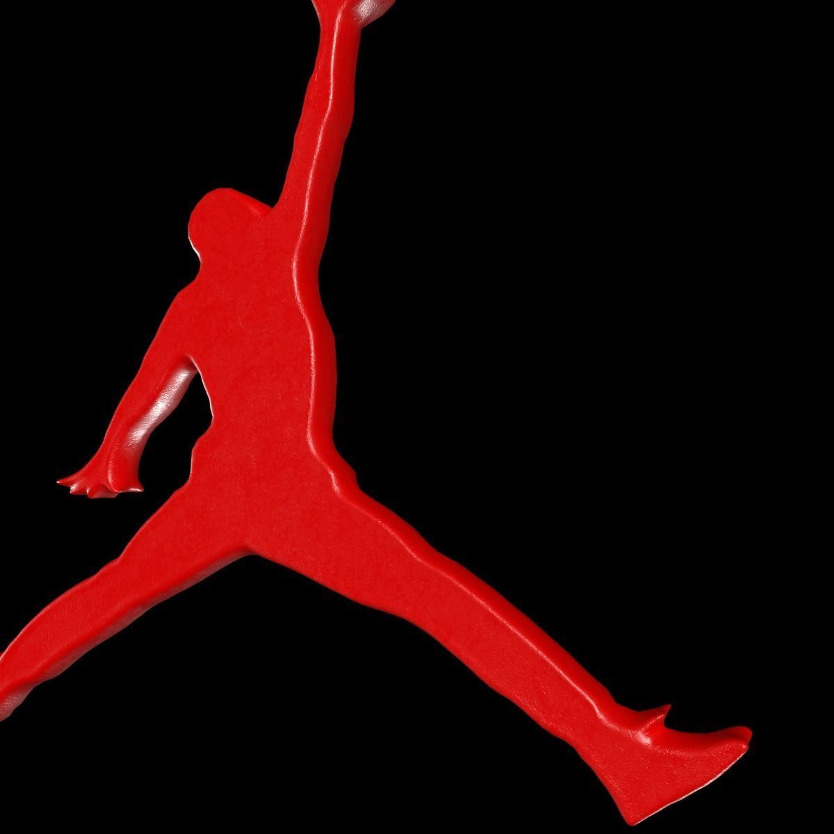 Jordan Logo  3 in 1 3D Lowpoly model Vray Ready Game Ready Free low-poly 3D model_8