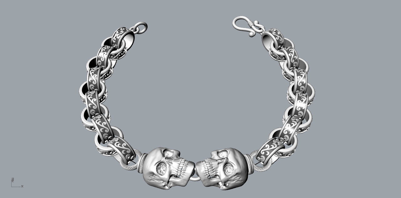 chain bracelets 05 3D print model_2