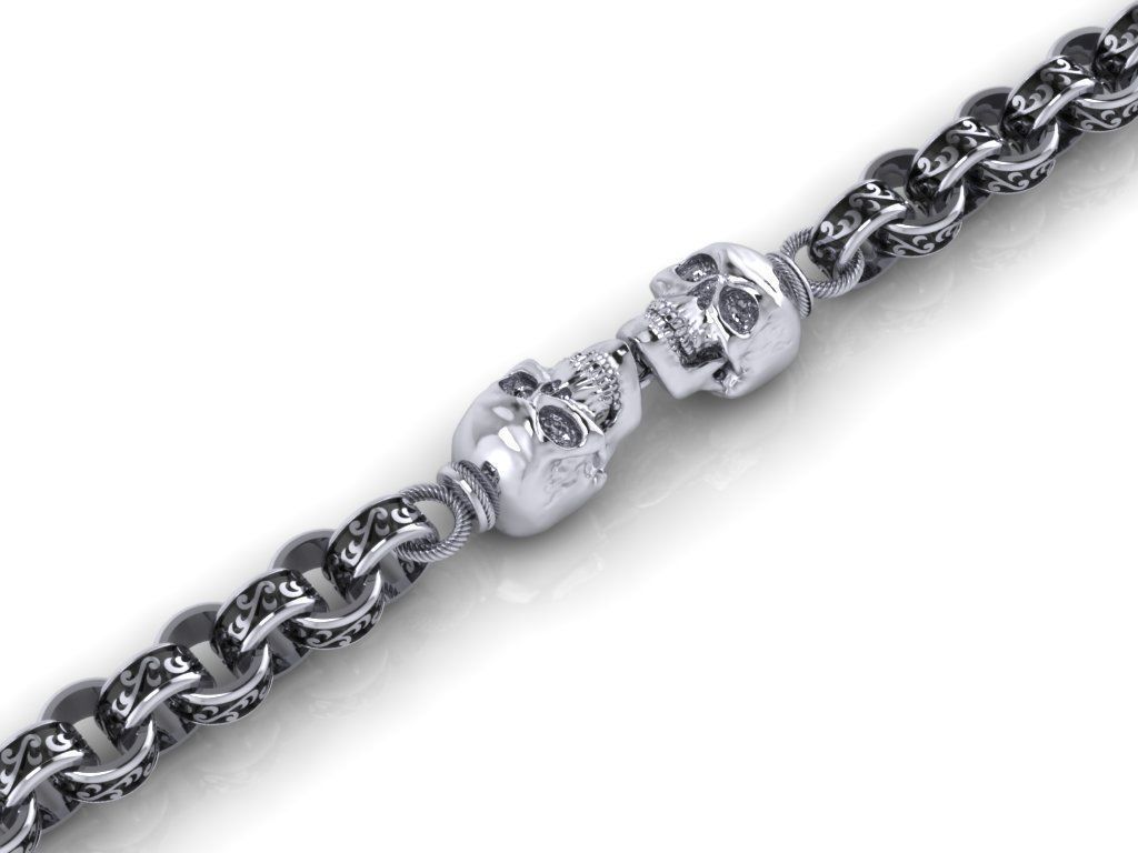 chain bracelets 05 3D print model_1