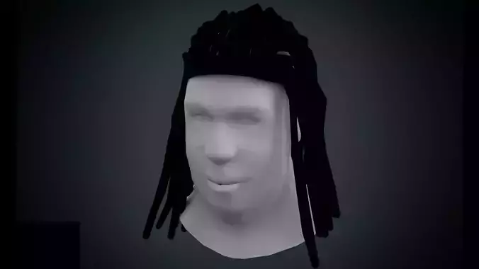 Dreadlocks low poly