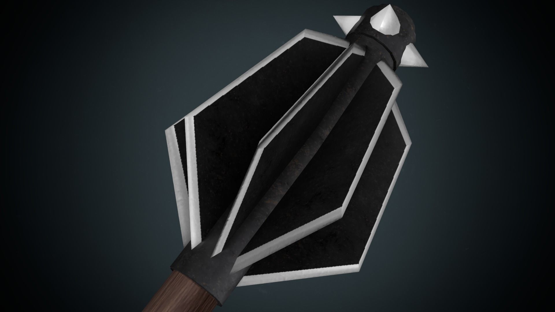 Stonebreaker arrow with handle Low-poly 3D model_5