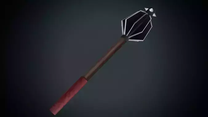 Stonebreaker arrow with handle Low-poly 3D model