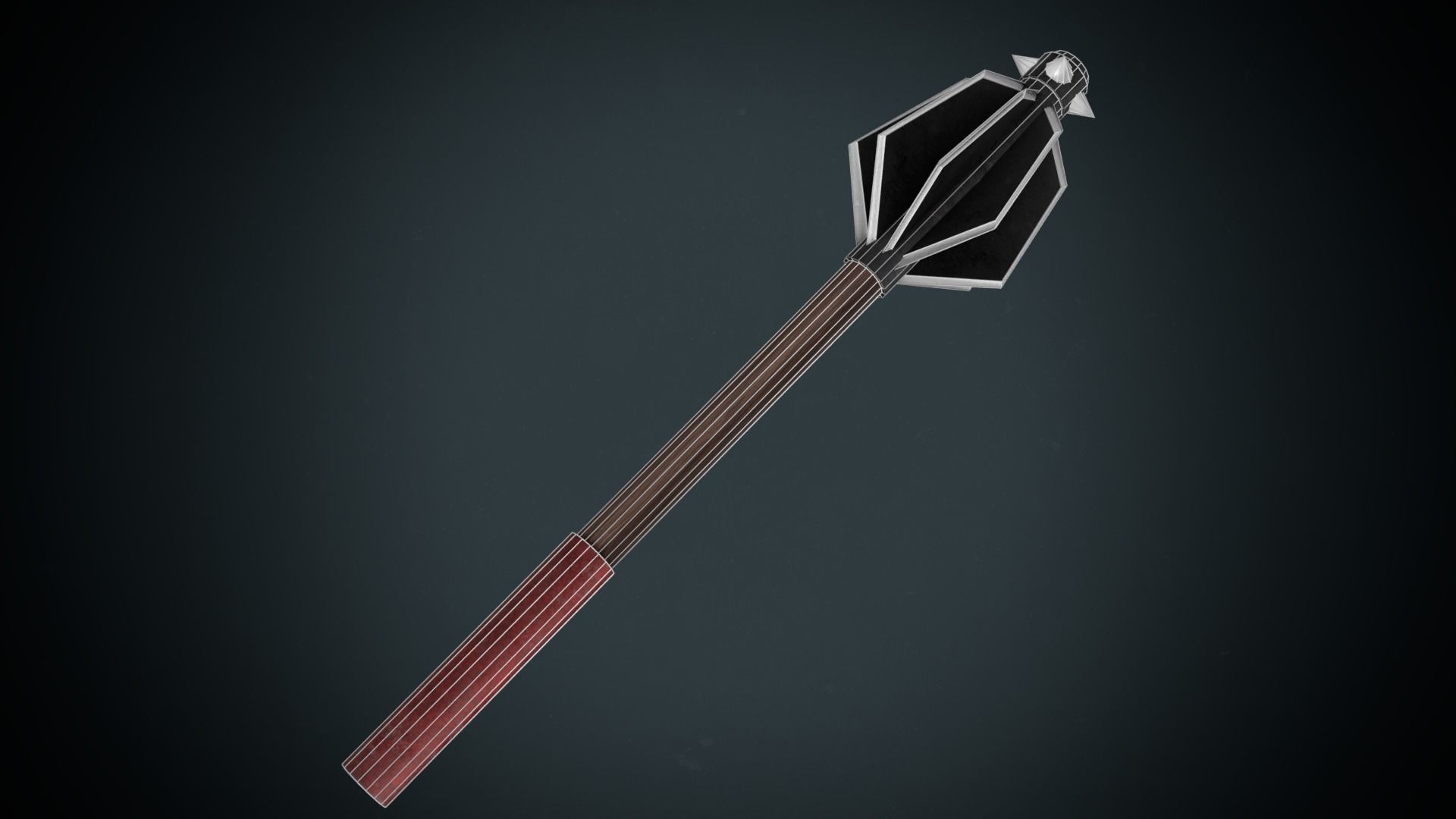 Stonebreaker arrow with handle Low-poly 3D model_7