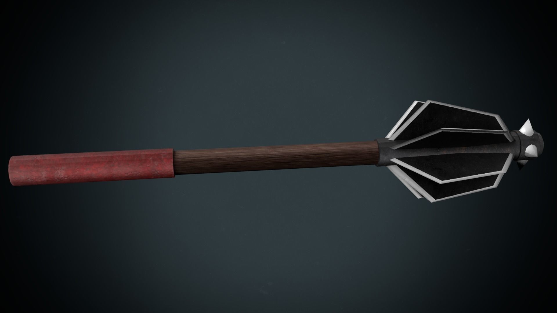 Stonebreaker arrow with handle Low-poly 3D model_1