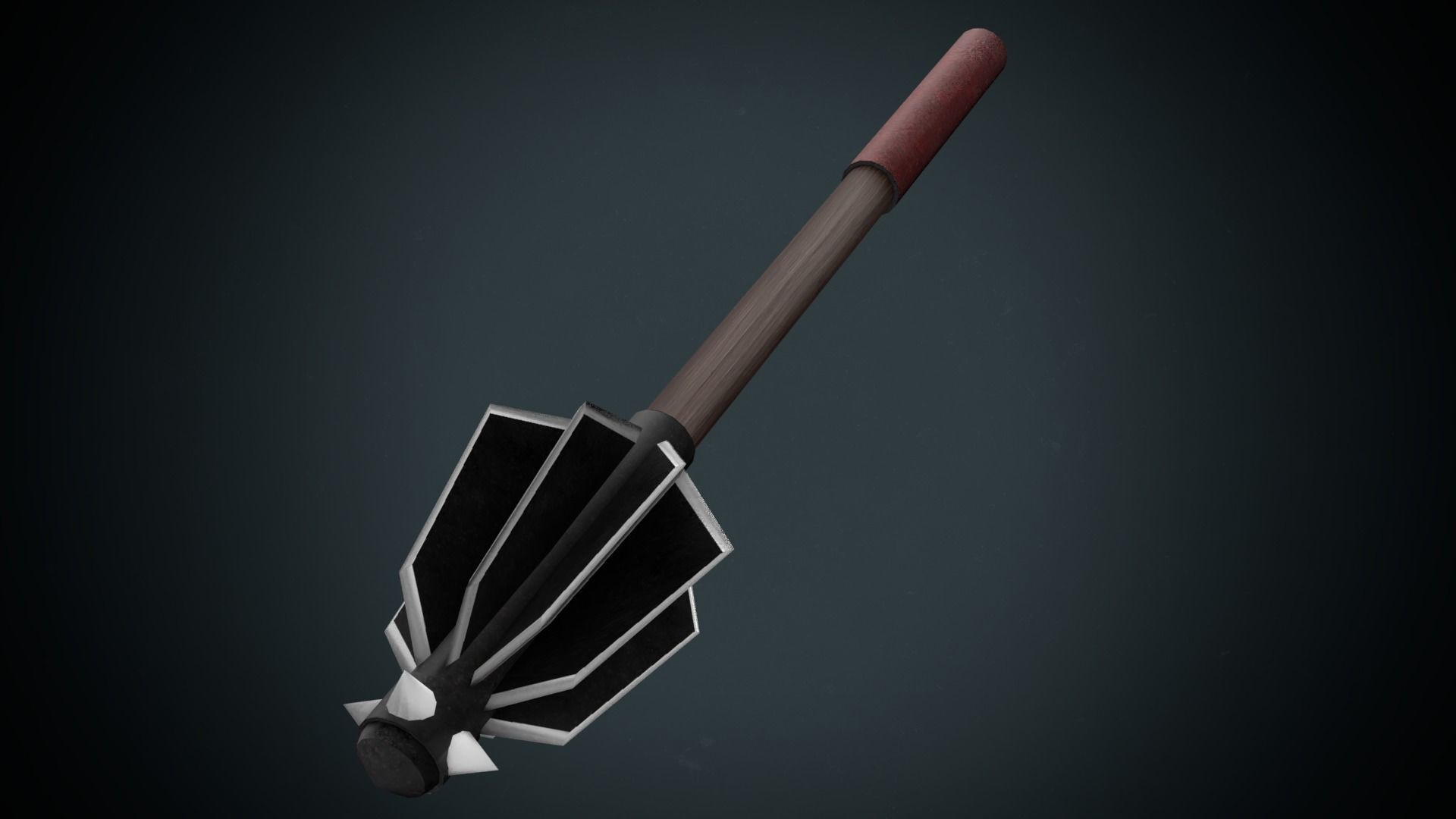 Stonebreaker arrow with handle Low-poly 3D model_2