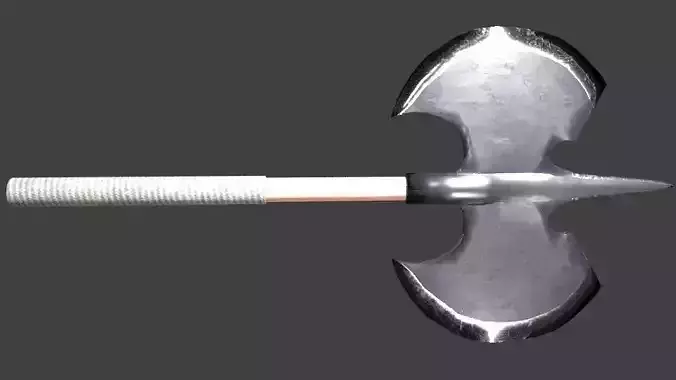 Double Axe low poly Low-poly 3D model