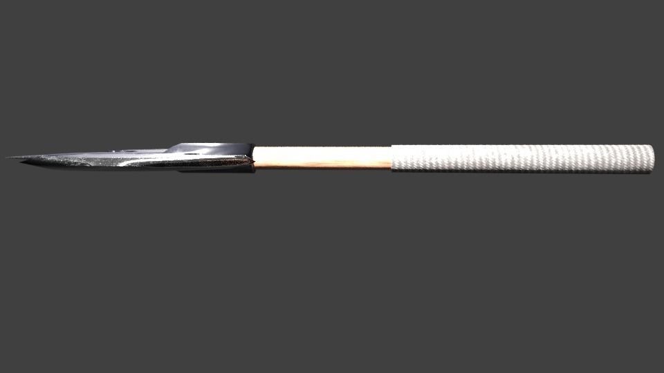 Double Axe low poly Low-poly 3D model_6
