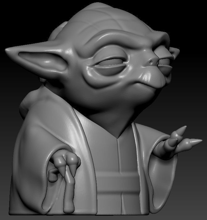 Yoda Toon 3D print model_4