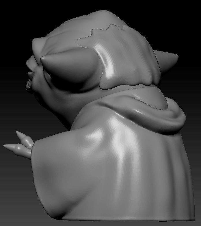 Yoda Toon 3D print model_3
