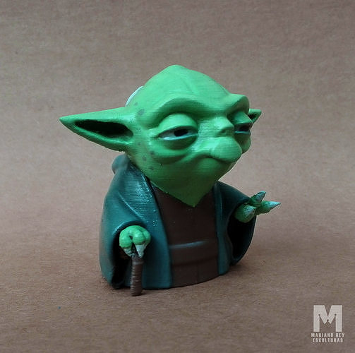 Yoda Toon 3D print model