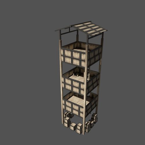 Forest Watchtower Free 3D model