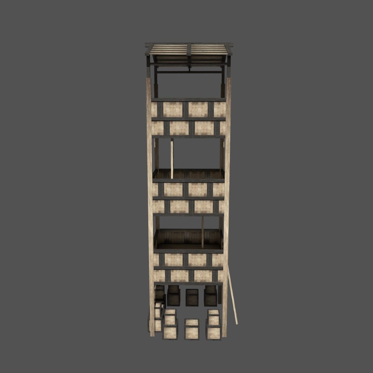 Forest Watchtower Free 3D model_3
