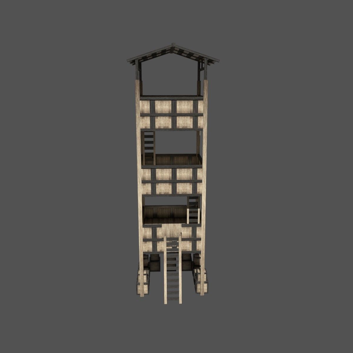 Forest Watchtower Free 3D model_1