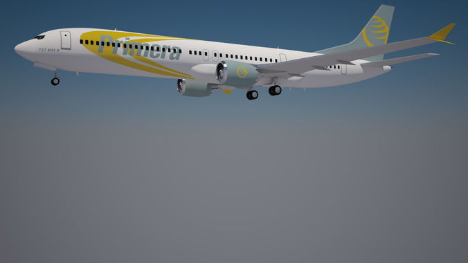 Primera Boeing 737 max 9 3D model
