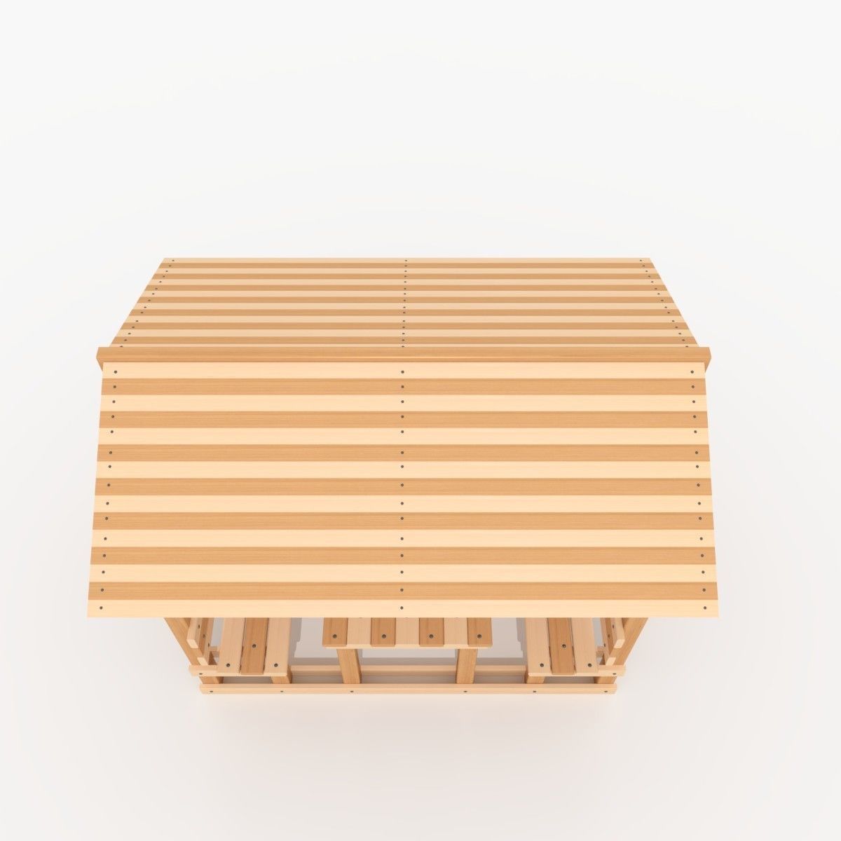 Picnic Table Free 3D model_3