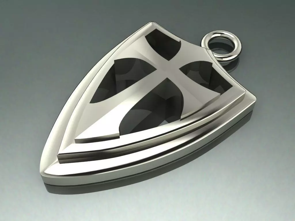  Gothic cross 3D print model_0