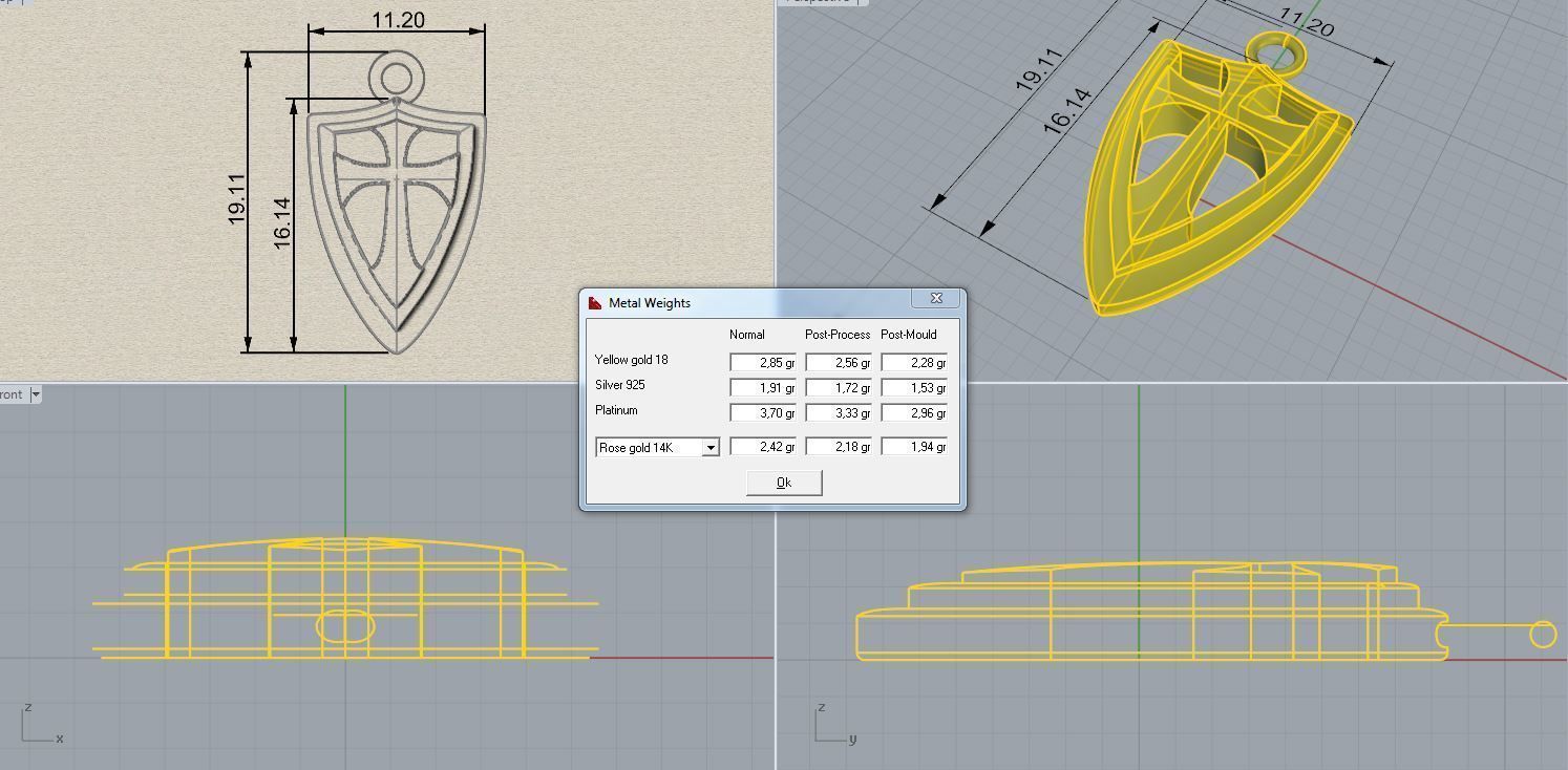  Gothic cross 3D print model_4