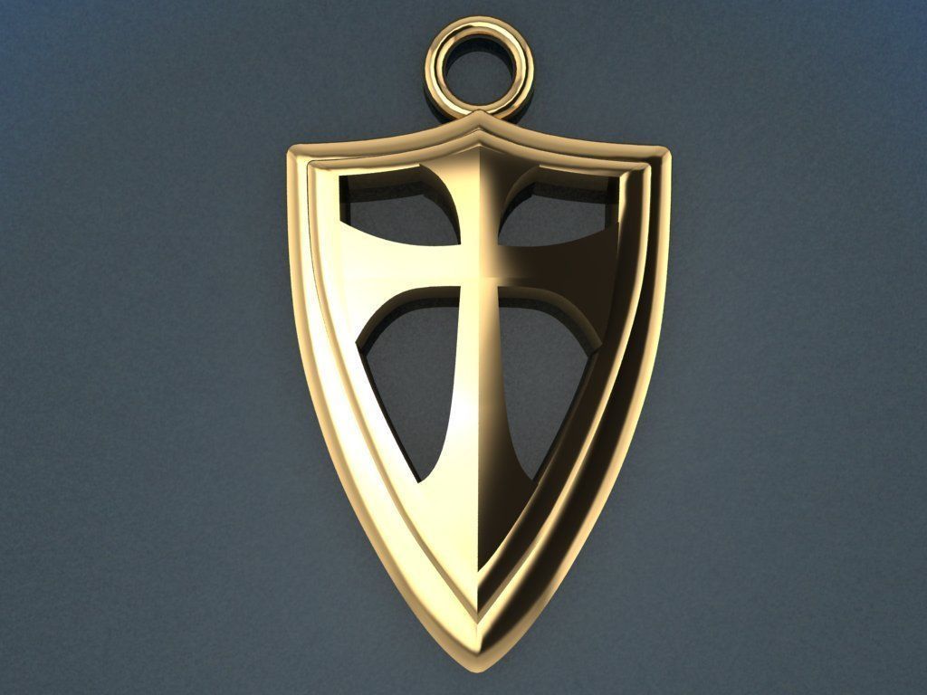  Gothic cross 3D print model_1