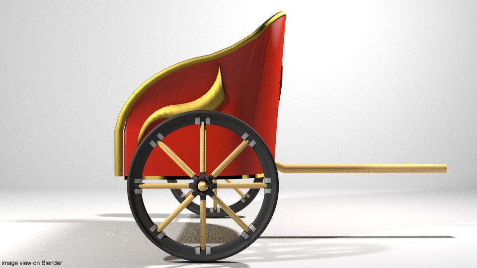 Chariot - Roman 3D model_1