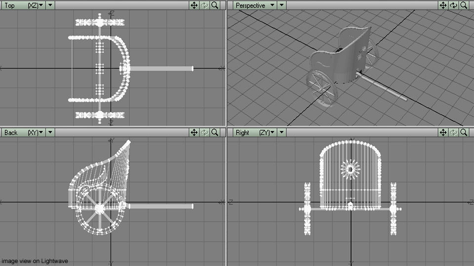 Chariot - Roman 3D model_5