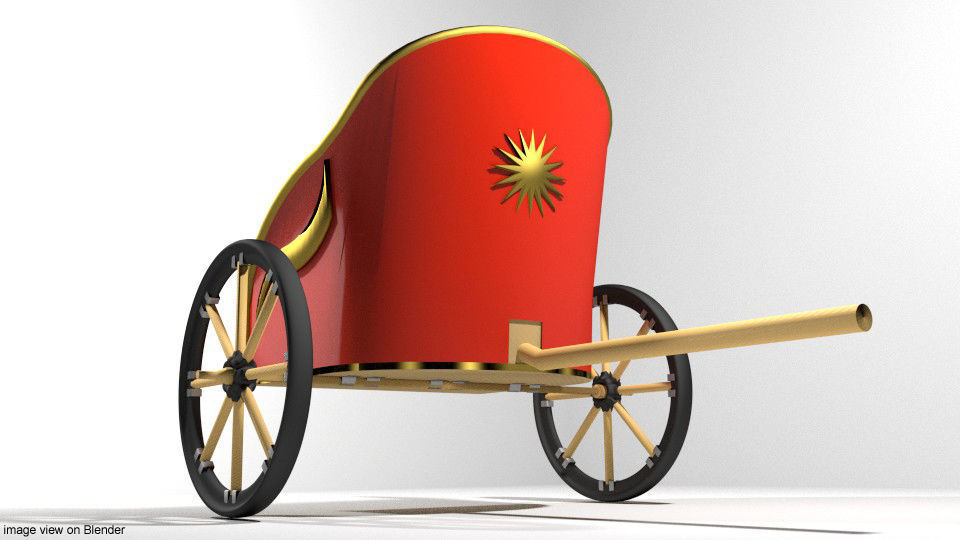 Chariot - Roman 3D model_2