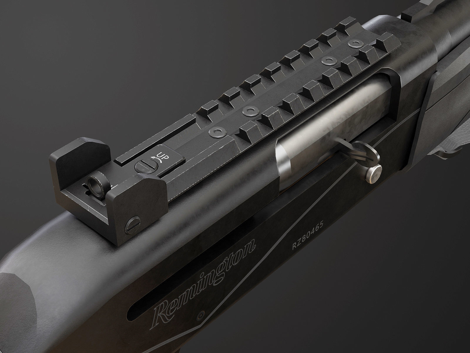 Remington V3 Tac-13  Low-poly 3D model_7