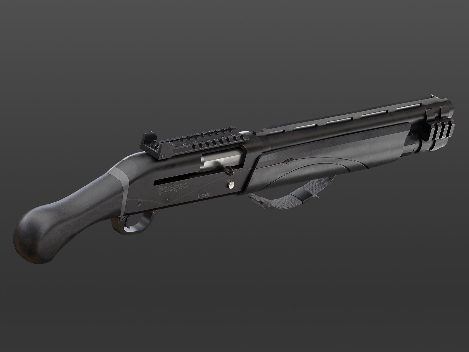 Remington V3 Tac-13  Low-poly 3D model_4