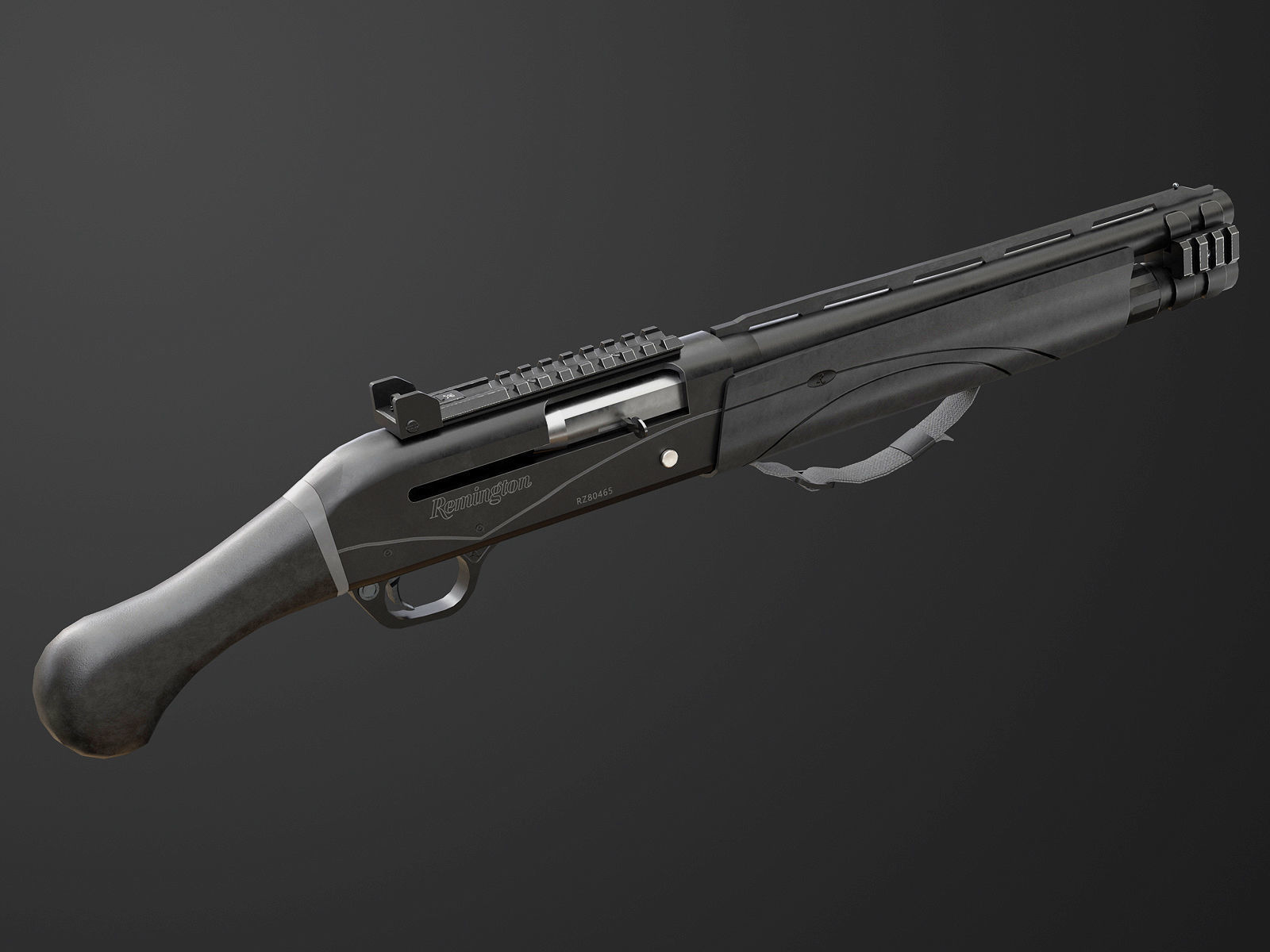 Remington V3 Tac-13  Low-poly 3D model_1