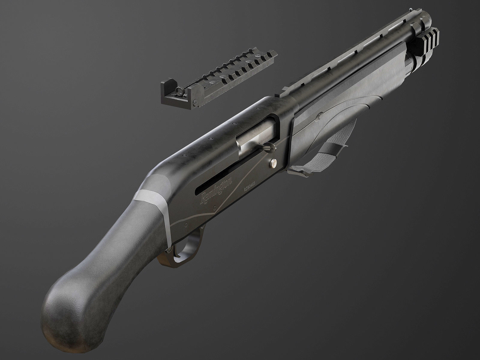Remington V3 Tac-13  Low-poly 3D model_3